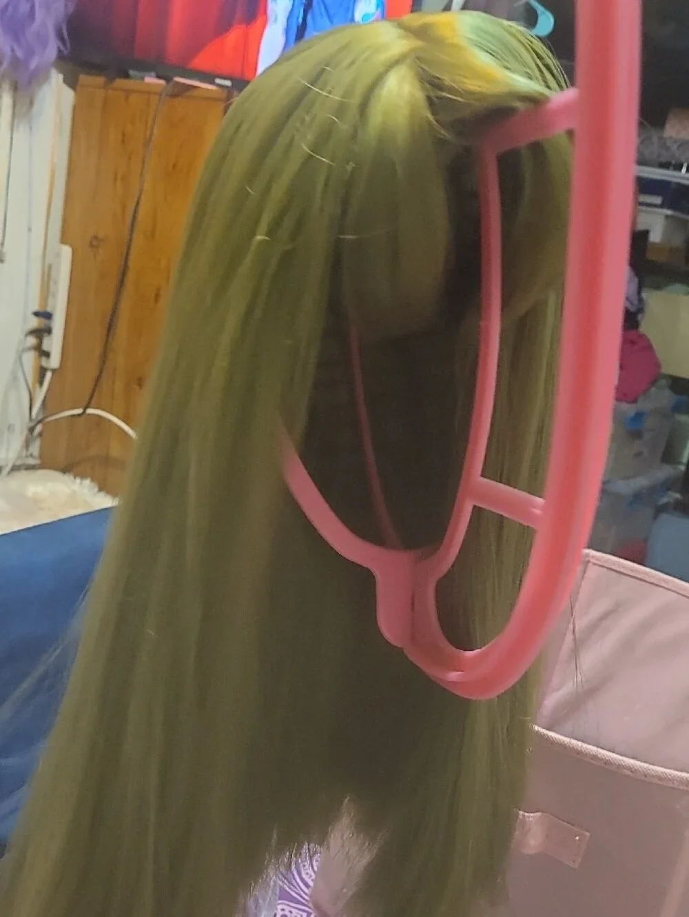 Green Straight Women's Wig - Brand